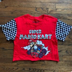 Super Mario Kart Forever 21 cropped tee